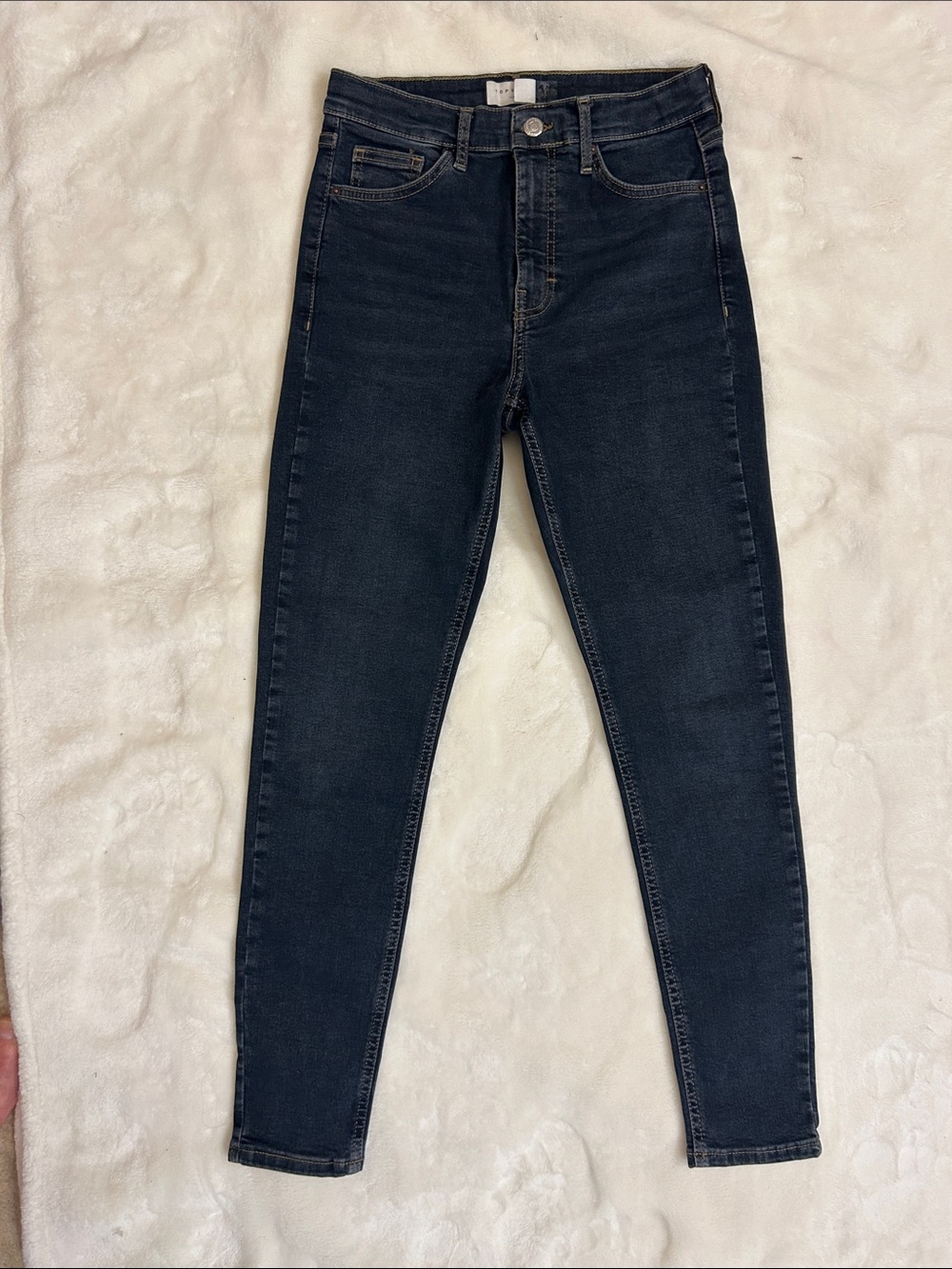 Topshop Dark Blue Skinny Jeans